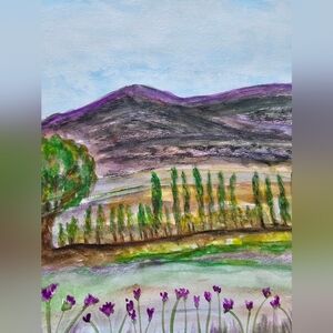 landscape painting  whatercolor